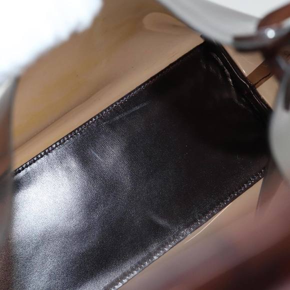 GUCCI Shoulder Bag Vinyl Brown Auth 74653 - Picture 9 of 16